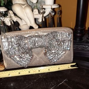Deux lux shimmer crystal wallet wristlet